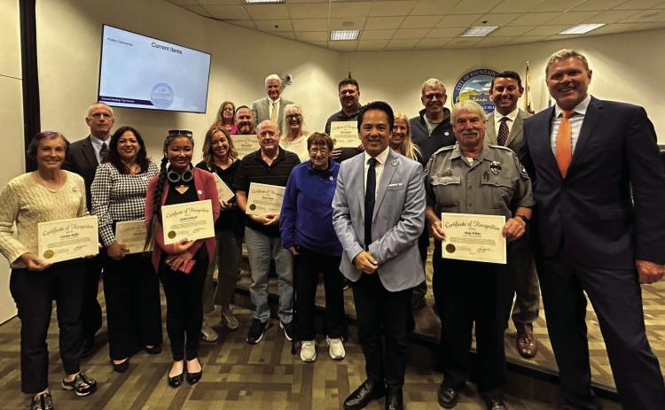The Mayor and City Council presented a certificate of recognition for our inaugural Citizens Academy graduates.