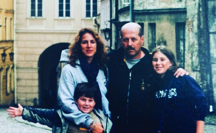 Levitsky and her family celebrated 2001 Hanukkah in Poland.