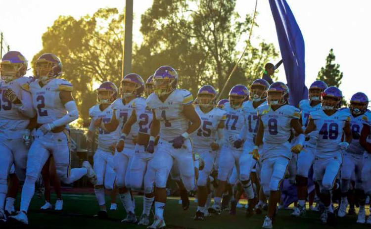 Barons Varsity takes the field against Marina at Westminster on Aug. 25. Photo by JACOB PARKER / Fountain V alley High School Alumni