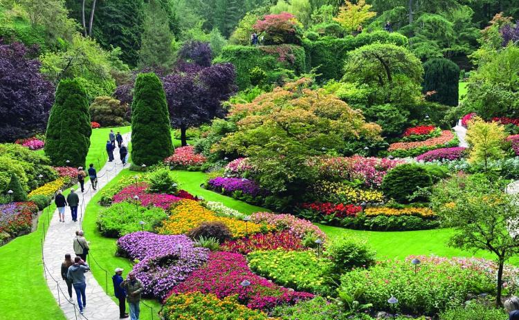 BLOOMING BEAUTY OF BUTCHART GARDENS