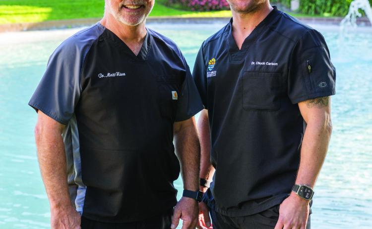 Doctors Nisco and Carlson partner to improve patient care. PHOTOS BY SARAH KING PHOTOGRAPHY