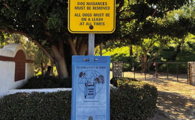 Picking up after your dog is the responsible and neighborly thing to do. Photo by Dara Holland