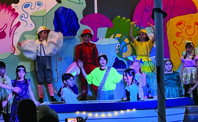 Gisler students brought Ariel and her buddies from under the sea to life in a production of “The Little Mermaid.” PHOTOS BY DR. KATHERINE PAVIDIS / GISLER ELEMENTARY SCHOOL