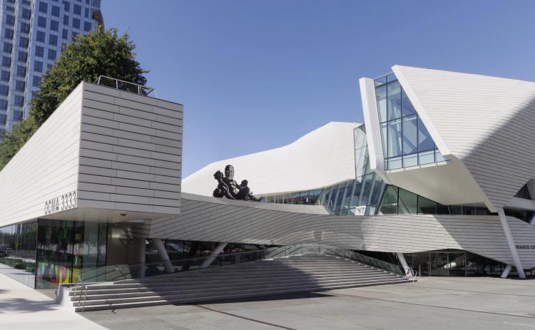 Orange County Museum of Art designed by Morphosis Architects. Photo by YUBO DONG, OFSTUDIO